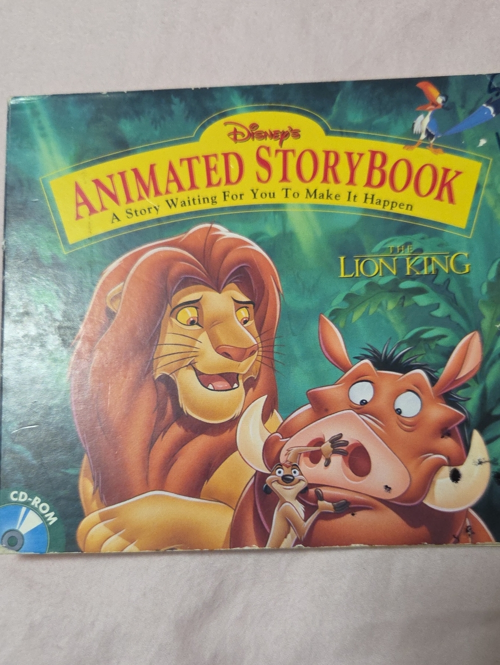 Disney The Lion King Animated Storybook - Green & Yellow Cover